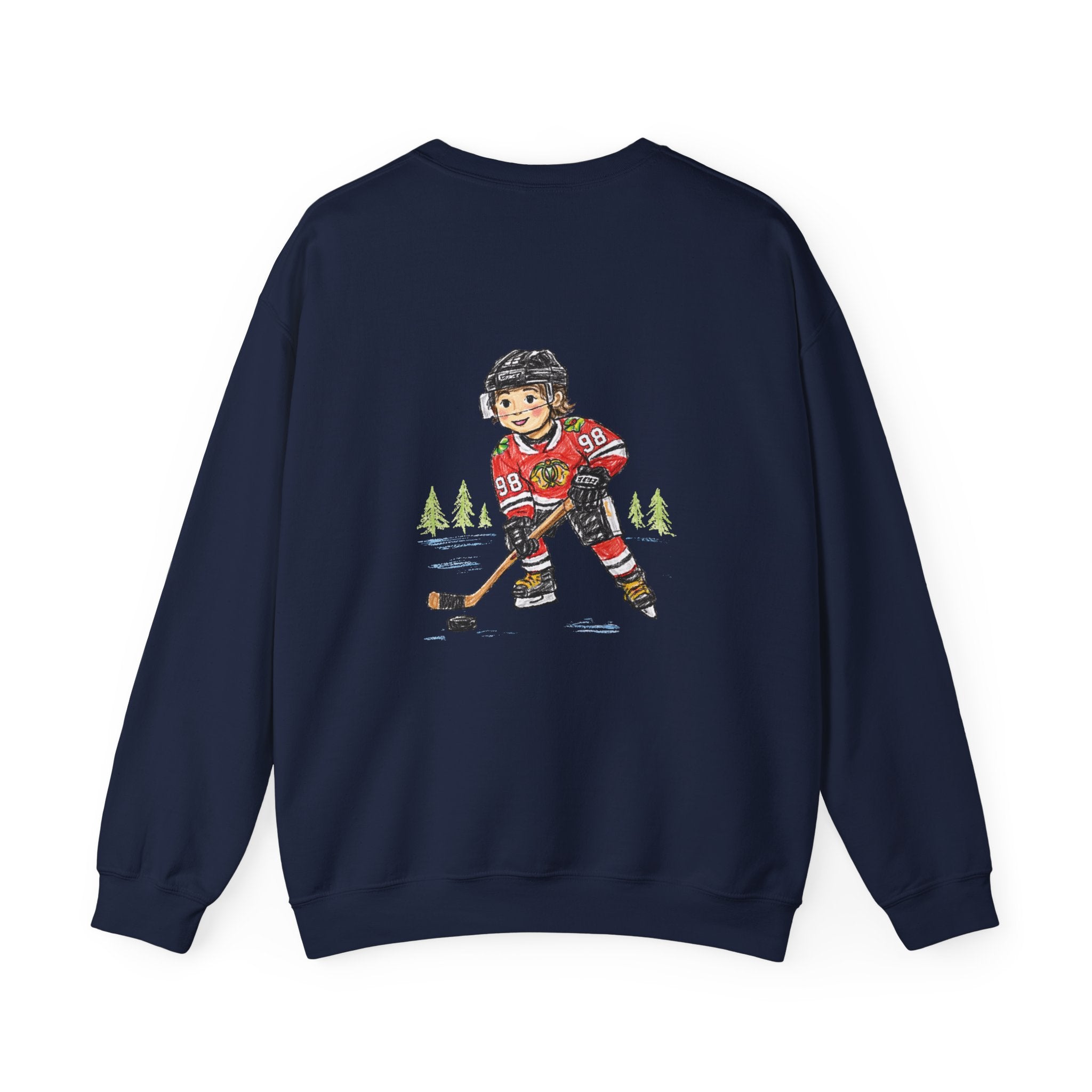 Connor "Bedaddy" Bedard Chicago Blackhawks Crayon-Style Sweatshirt
