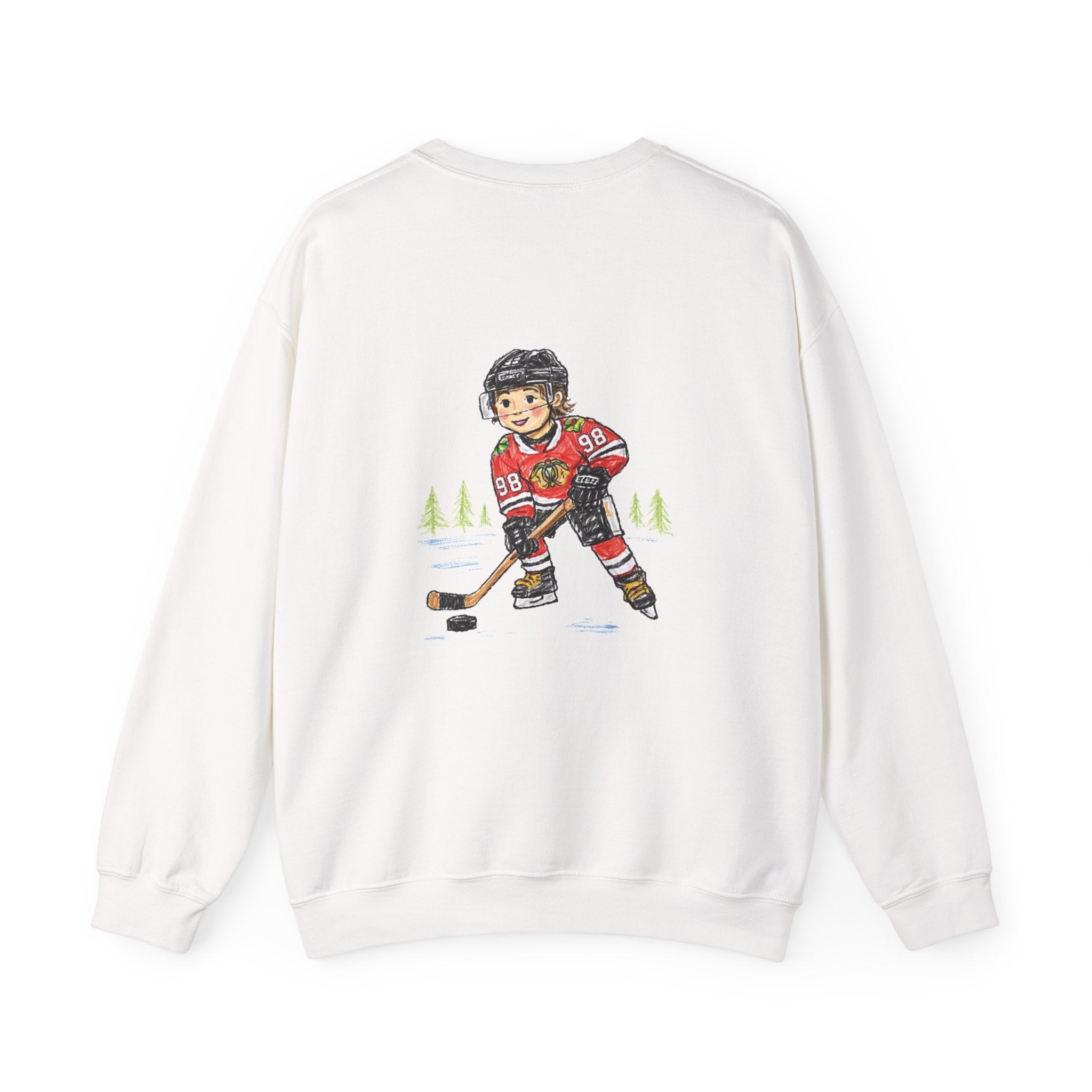 Connor "Bedaddy" Bedard Chicago Blackhawks Crayon-Style Sweatshirt
