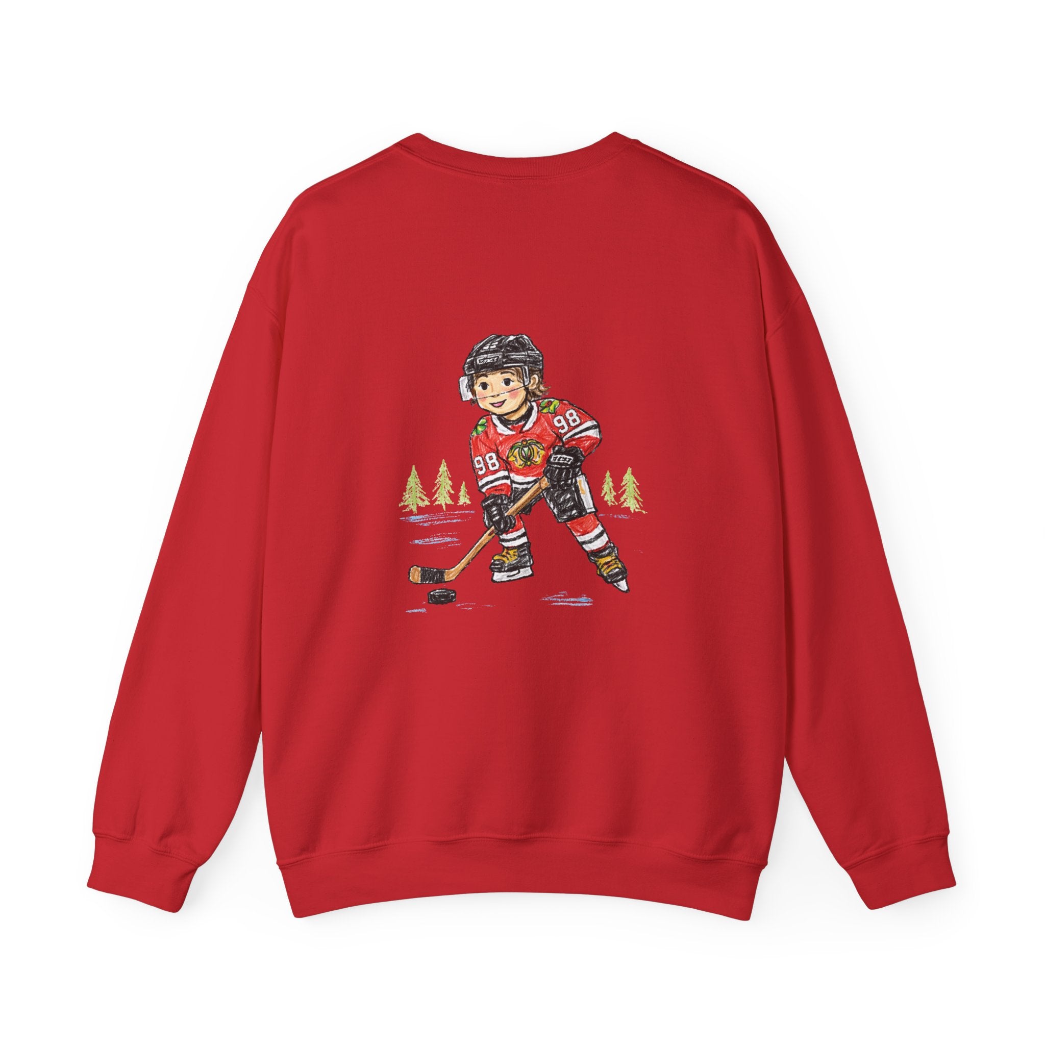 Connor "Bedaddy" Bedard Chicago Blackhawks Crayon-Style Sweatshirt