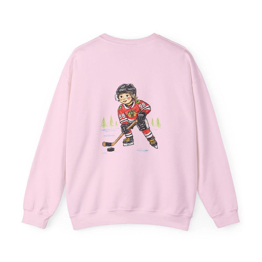 Connor "Bedaddy" Bedard Chicago Blackhawks Crayon-Style Sweatshirt