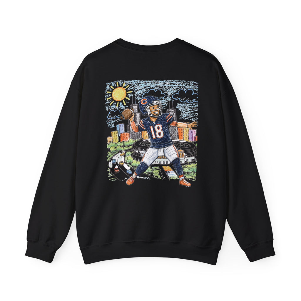 Caleb Williams Chicago Bears Crayon-Style Crewneck Sweatshirt