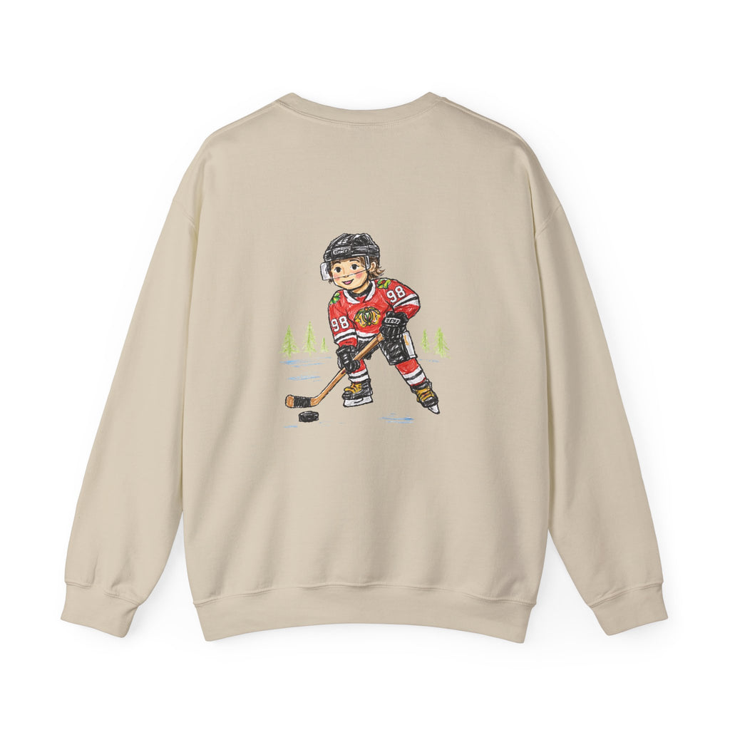Connor "Bedaddy" Bedard Chicago Blackhawks Crayon-Style Sweatshirt