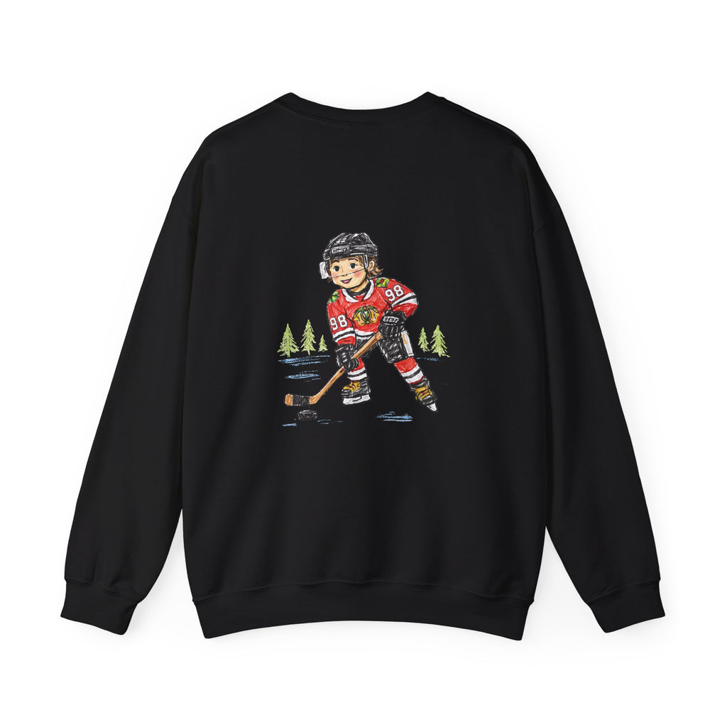 Connor "Bedaddy" Bedard Chicago Blackhawks Crayon-Style Sweatshirt