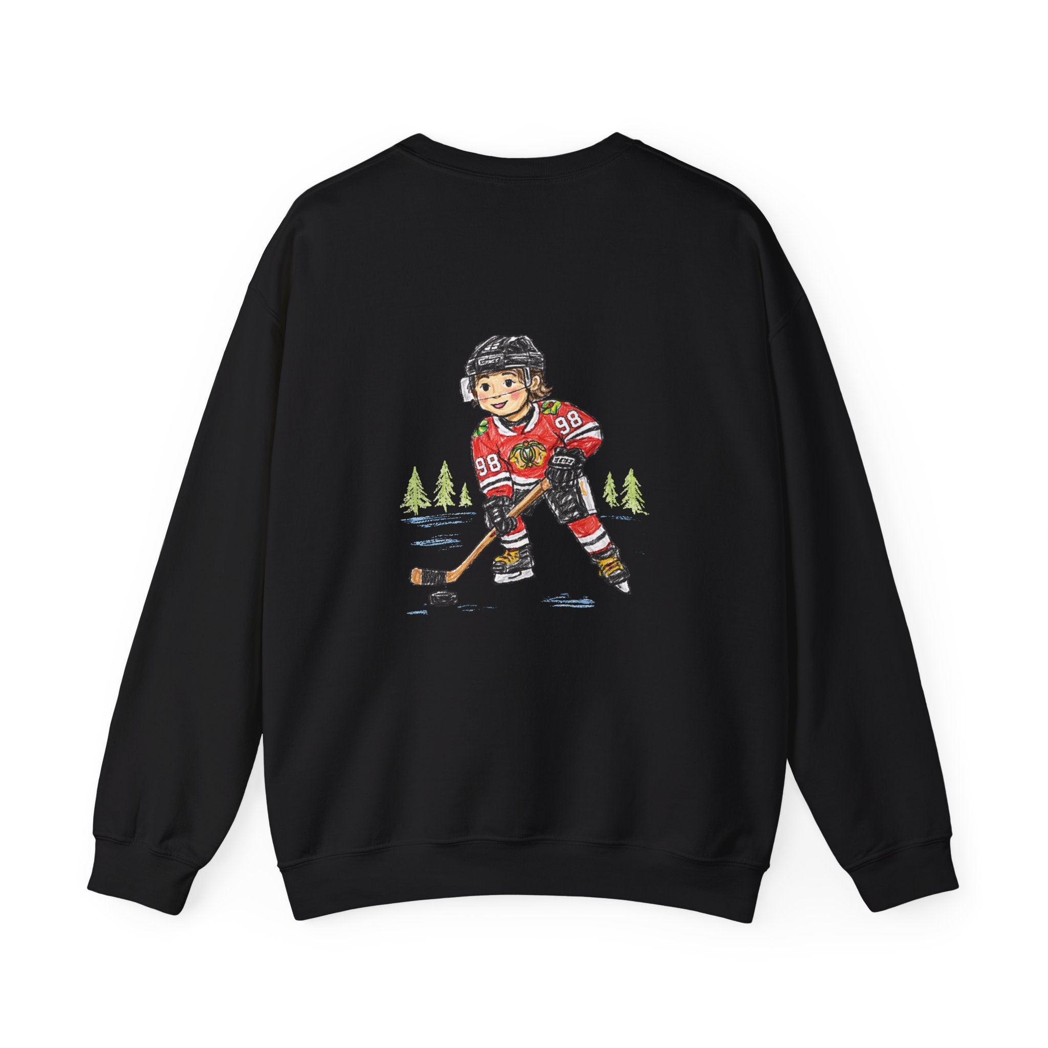 Connor "Bedaddy" Bedard Chicago Blackhawks Crayon-Style Sweatshirt